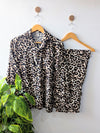 Leopard Linen PJ Set