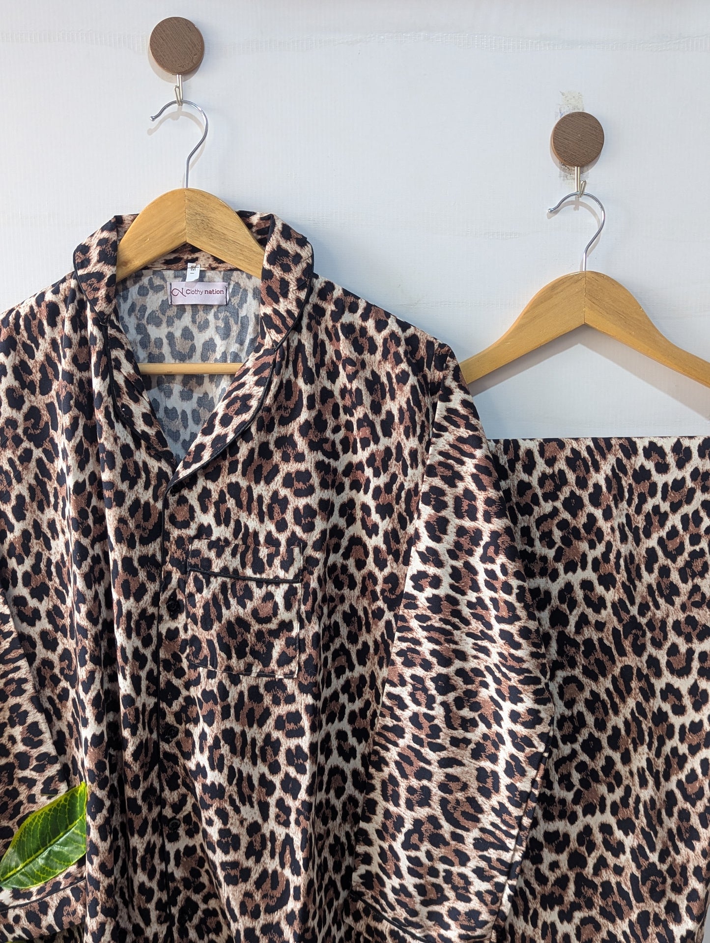 Wild Leopard Linen PJ Set