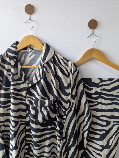 Zebra Print Linen PJ Set