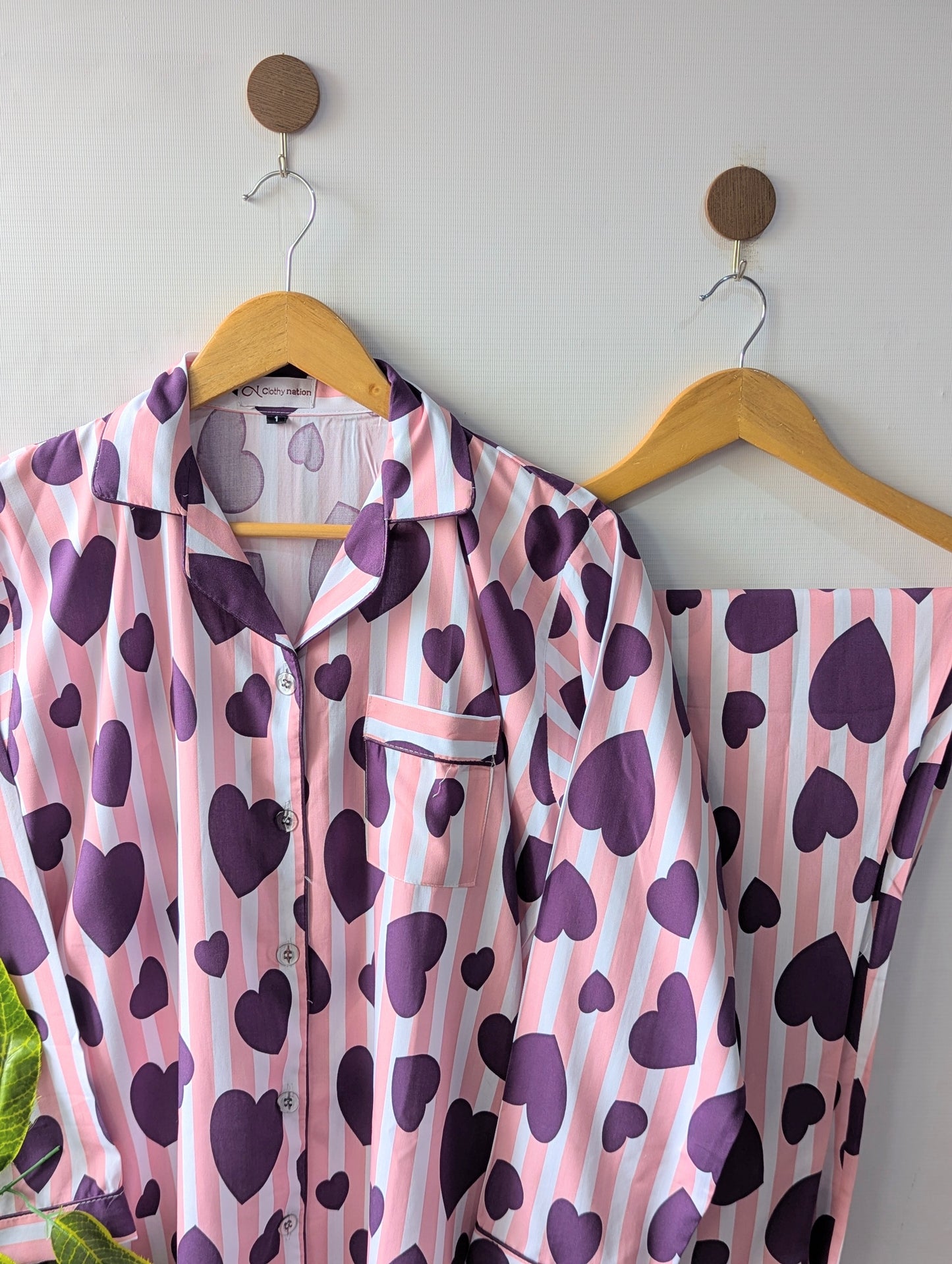 Lining Hearts Linen PJ Set