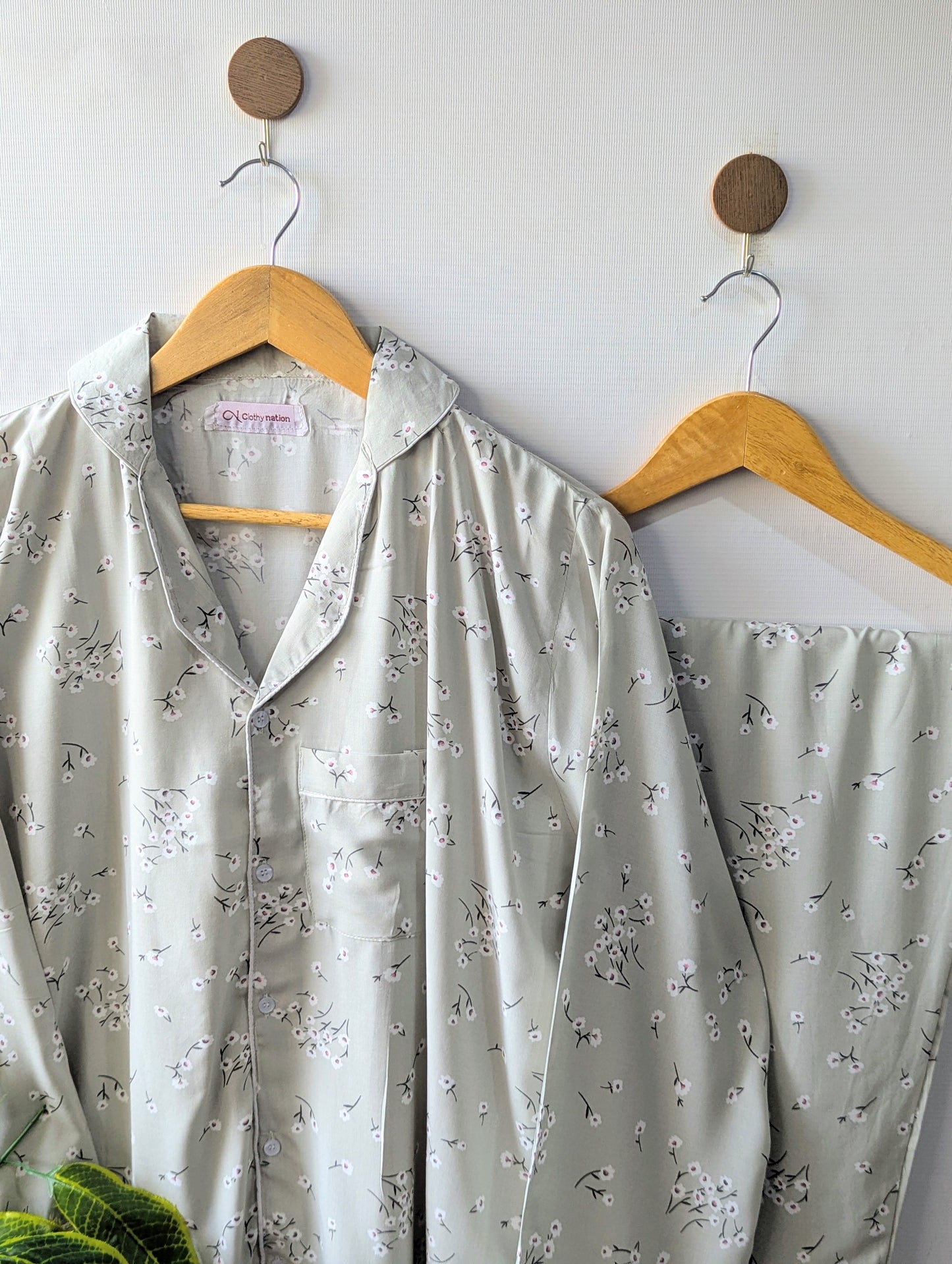 Soft Petals Linen PJ Set