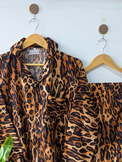 Leopard Lush Linen PJ Set