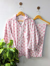 Baby Pink Hearts Linen PJ Set
