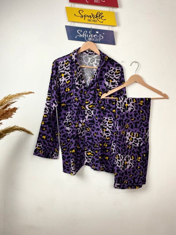 Purple Ish Linen PJ Set - Image 2